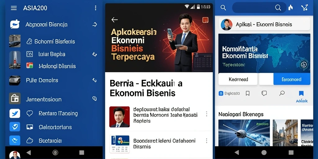 Screenshot antarmuka ASIA200 menampilkan fitur Ekonomi Bisnis yang unggul.