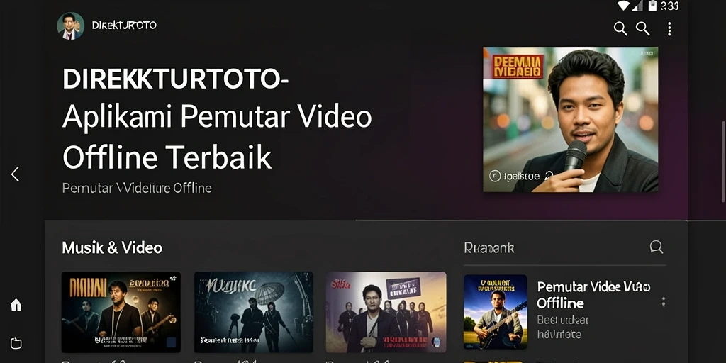 Tampilan antarmuka aplikasi DIREKTURTOTO yang user-friendly.