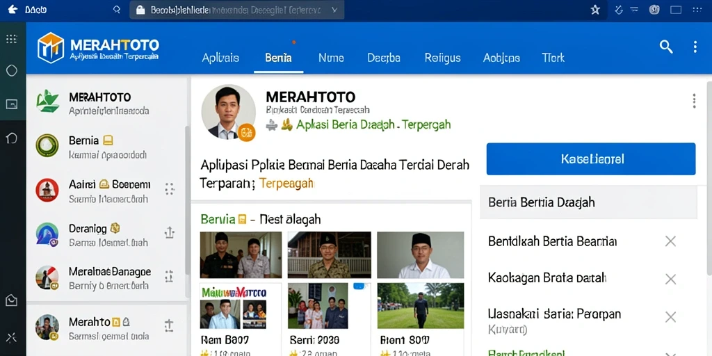 Tampilan antarmuka MERAHTOTO yang informatif dan mudah digunakan.