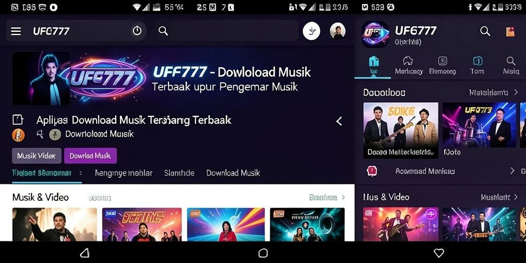 Antarmuka <strong>UFO777</strong> yang memudahkan untuk mendownload musik.